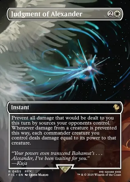 Judgment of Alexander, Magic card FIC 455 — Final Fantasy Commander set