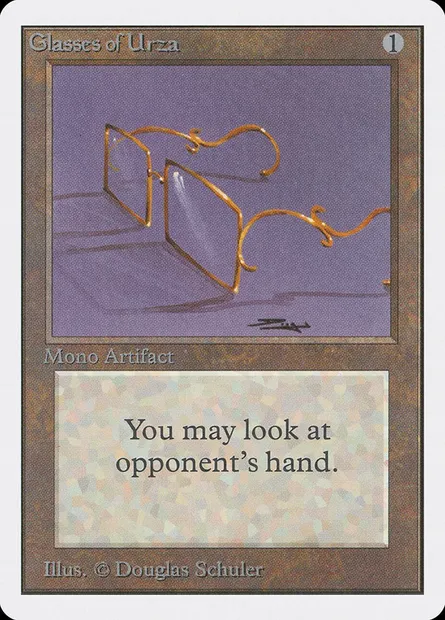 Glasses of Urza, Magic card 2ED 246 — Unlimited Edition set