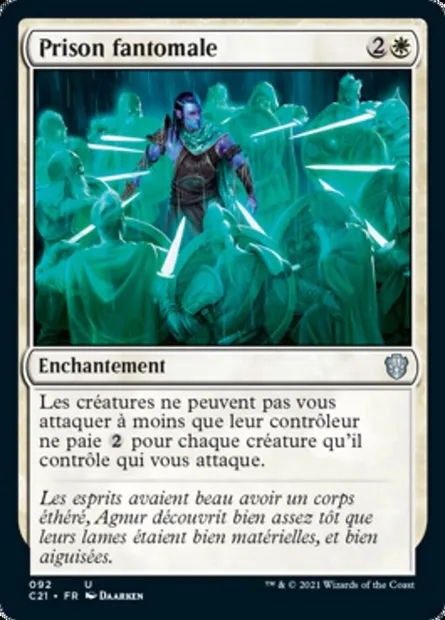 Prison fantomale, carte Magic C21 92 — extension Commander 2021