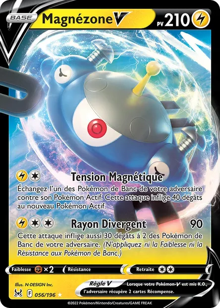 Magnézone V, carte Pokémon LOR 056 — extension Origine Perdue