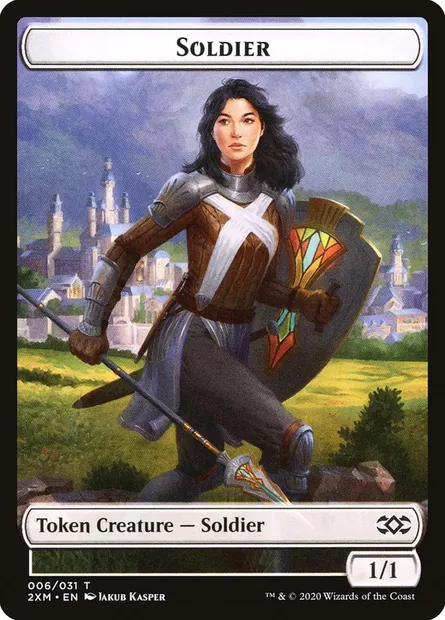 Soldier, carte Magic T2XM 6 — extension Double Masters Tokens