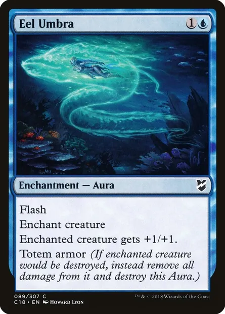Eel Umbra, Magic card C18 89 — Commander 2018 set