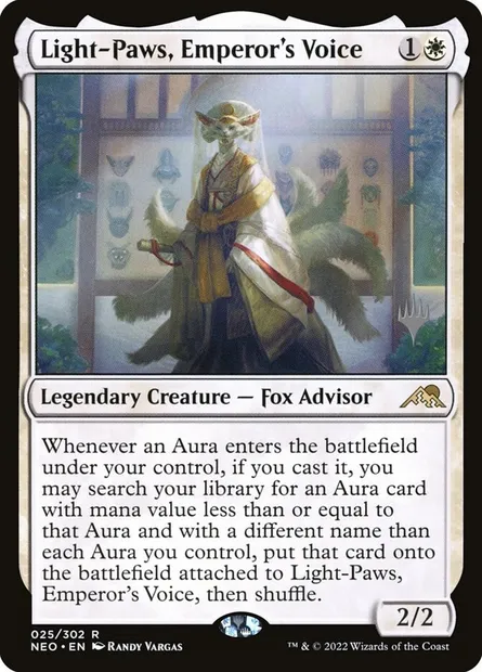 Svelte-patte, voix de l'Impératrice, carte Magic PNEO 25p — extension Kamigawa: Neon Dynasty Promos