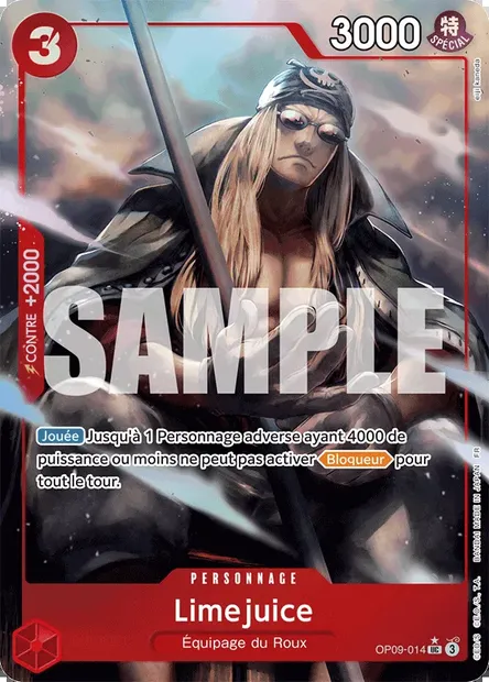 Limejuice, carte One Piece OP09-014 — extension LES NOUVEAUX EMPEREURS