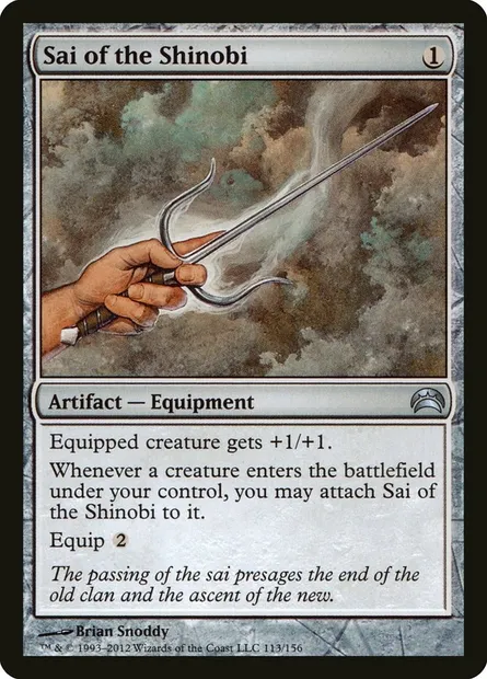 Sai of the Shinobi, Magic card PC2 113 — Planechase 2012 set