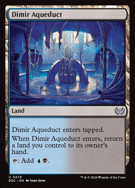Dimir Aqueduct, Magic card DSC 270 — Duskmourn: House of Horror Commander set