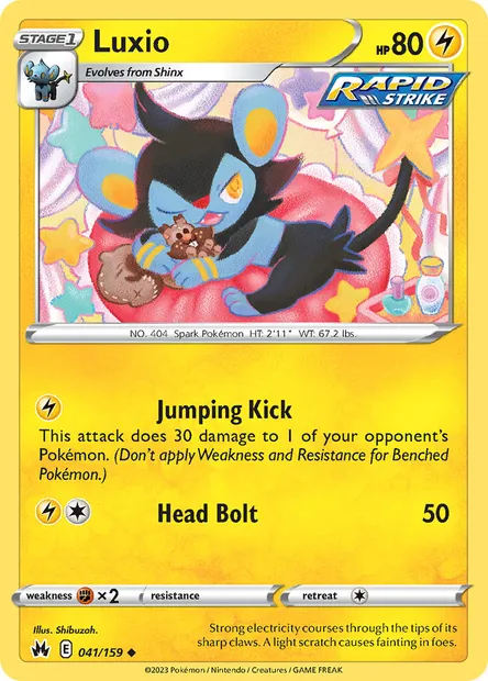 Luxio, Pokémon card CRZ 041 — Crown Zenith set