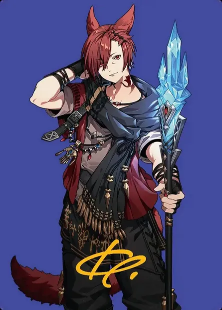 G'raha Tia, Scion Reborn // G'raha Tia, Scion Reborn, Magic card AFIN 51 — Final Fantasy Art Series set