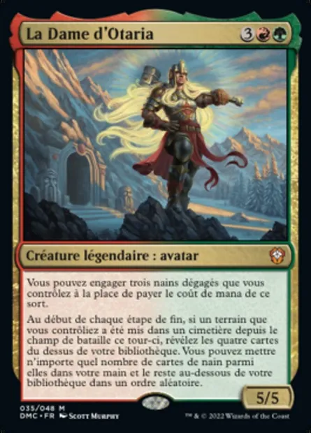 La Dame d'Otaria, carte Magic DMC 35 — extension Dominaria United Commander