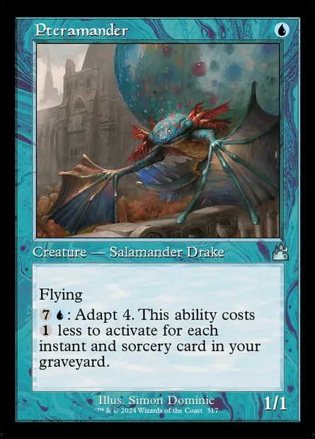 Pteramander, Magic card RVR 317 — Ravnica Remastered set