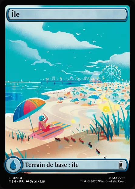 Île, carte Magic MSH 280 — extension Marvel Super Heroes