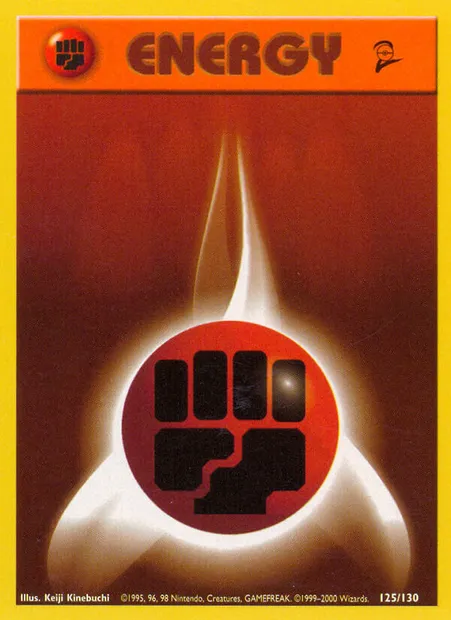 Fighting Energy, Pokémon card B2 125 — Base Set 2 set
