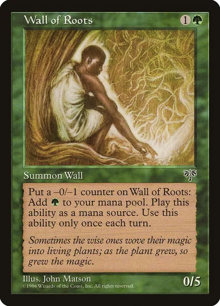 Mur de racines, carte Magic MIR 253 — extension Mirage