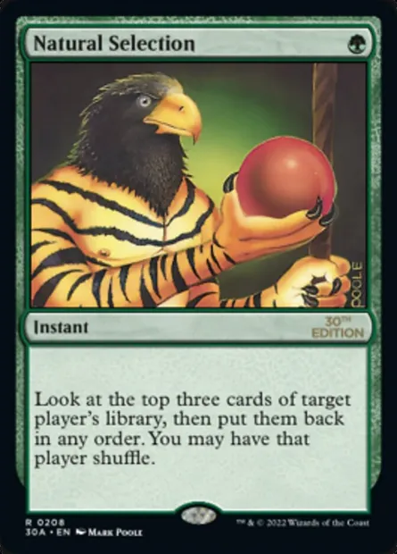 Natural Selection, carte Magic 30A 208 — extension 30th Anniversary Edition