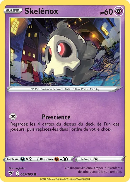 Skelénox, carte Pokémon VIV 69 — extension Voltage Éclatant