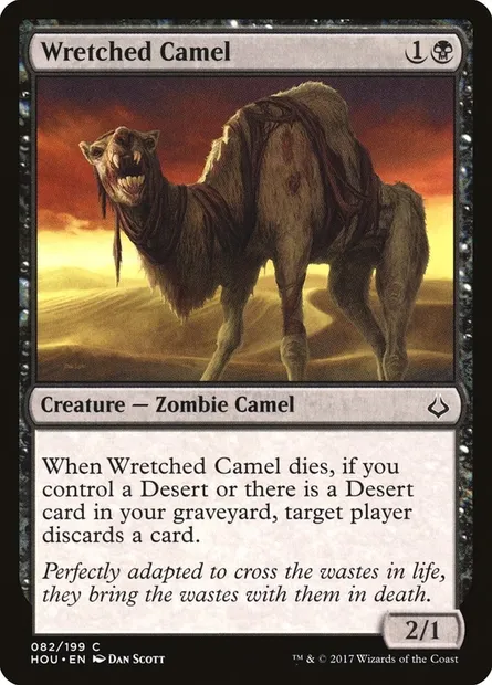 Wretched Camel, Magic card HOU 82 — Hour of Devastation set
