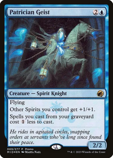 Patrician Geist, Magic card PMID 69★ — Innistrad: Midnight Hunt Promos set