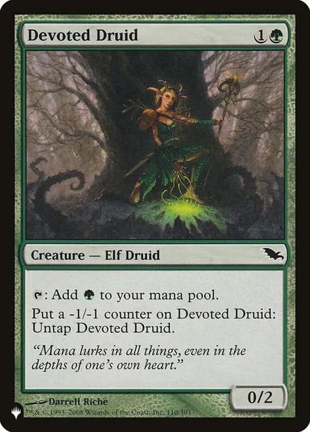Druidesse dévouée, carte Magic PLST SHM-110 — extension The List