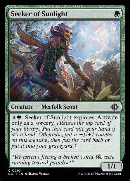 Seeker of Sunlight, Magic card LCI 210 — The Lost Caverns of Ixalan set