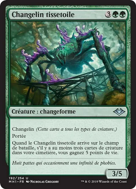 Changelin tissetoile, carte Magic MH1 192 — extension Horizons du Modern