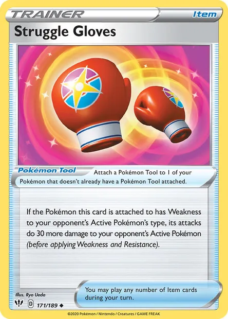 Struggle Gloves, Pokémon card DAA 171 — Darkness Ablaze set