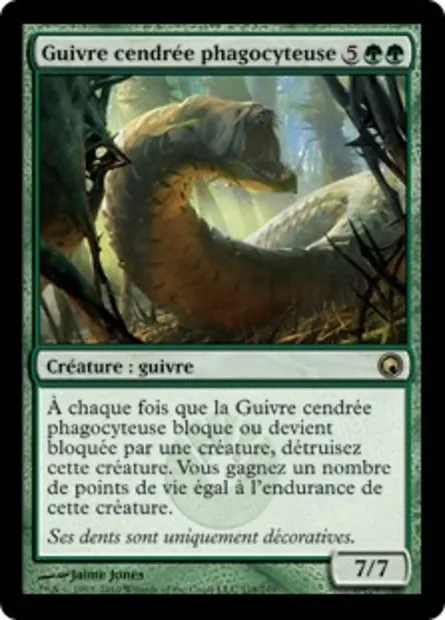 Guivre cendrée phagocyteuse, carte Magic SOM 118 — extension Cicatrices de Mirrodin