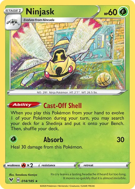 Ninjask, Pokémon card VIV 14 — Vivid Voltage set
