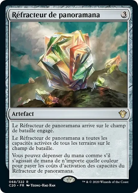 Réfracteur de panoramana, carte Magic C20 68 — extension Commander 2020