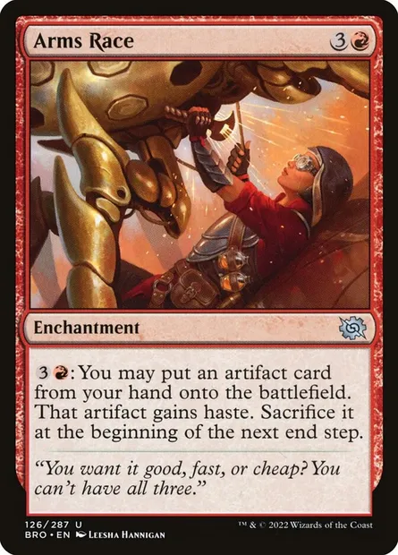 Arms Race, Magic card BRO 126 — The Brothers' War set