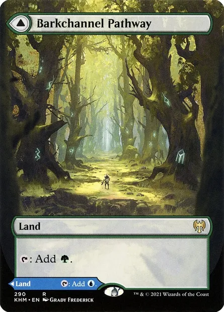 Barkchannel Pathway // Tidechannel Pathway, Magic card KHM 290 — Kaldheim set