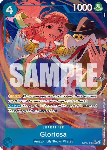 Gloriosa, One Piece card OP17-046 — THE WORLD’S STRONGEST WARRIORS set