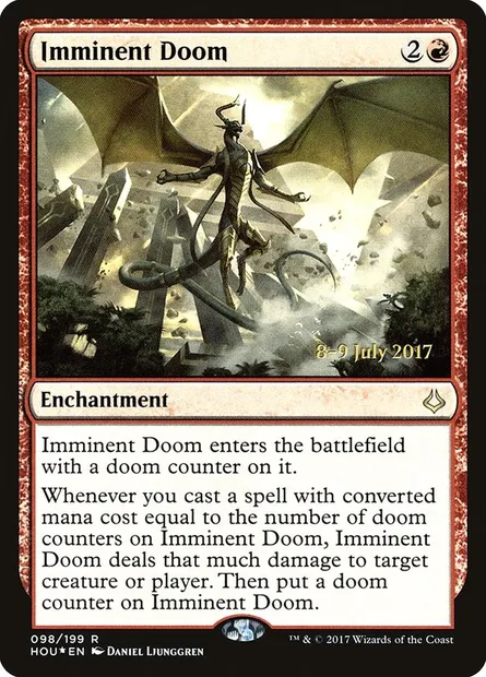 Mort imminente, carte Magic PHOU 98s — extension Hour of Devastation Promos