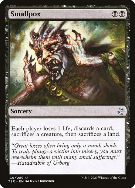 Smallpox, Magic card TSR 139 — Time Spiral Remastered set