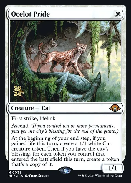 Ocelot Pride, Magic card PMH3 38s — Modern Horizons 3 Promos set