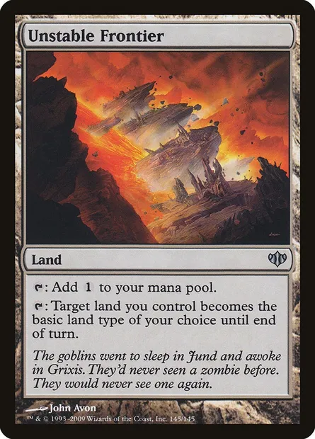 Unstable Frontier, Magic card CON 145 — Conflux set
