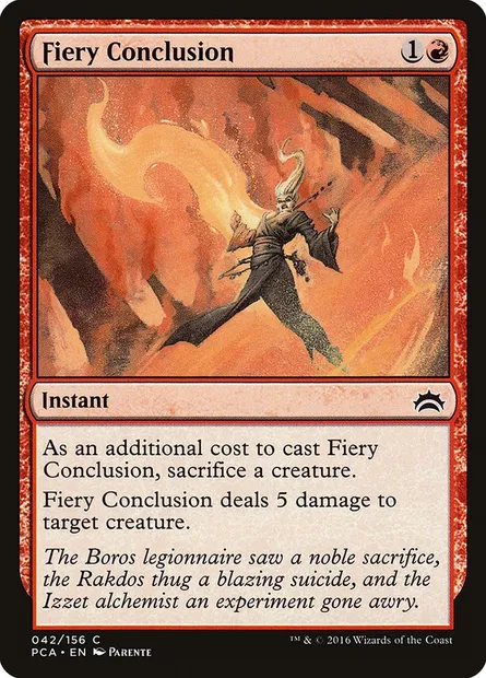 Fiery Conclusion, Magic card PCA 42 — Planechase Anthology set