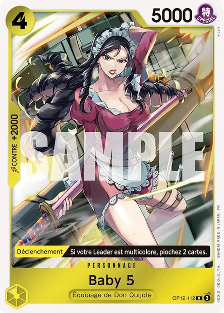 Baby 5, carte One Piece OP12-112 — extension L'HÉRITAGE DU MAÎTRE