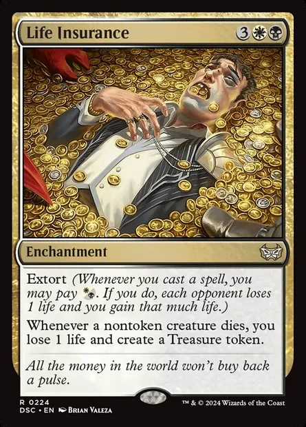 Life Insurance, Magic card DSC 224 — Duskmourn: House of Horror Commander set