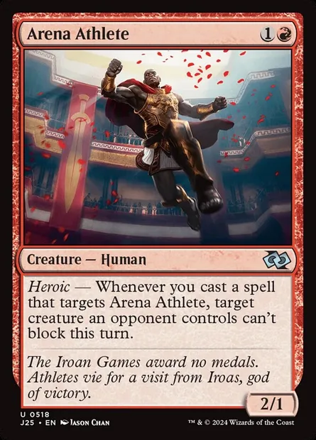 Arena Athlete, Magic card J25 518 — Foundations Jumpstart set