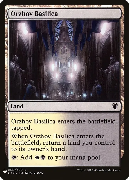Basilique d'Orzhov, carte Magic PLST C17-268 — extension The List