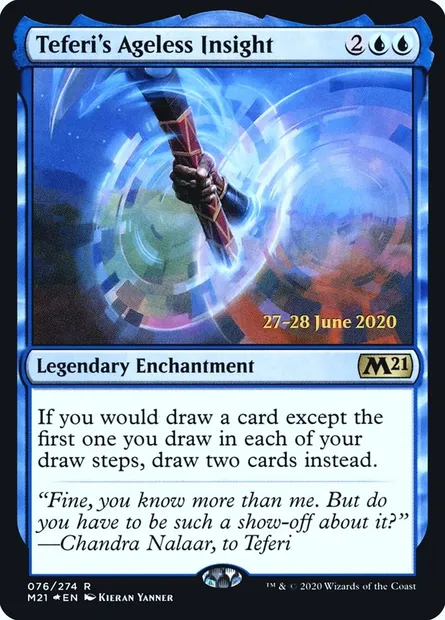 Teferi's Ageless Insight, Magic card PM21 76s — Core Set 2021 Promos set