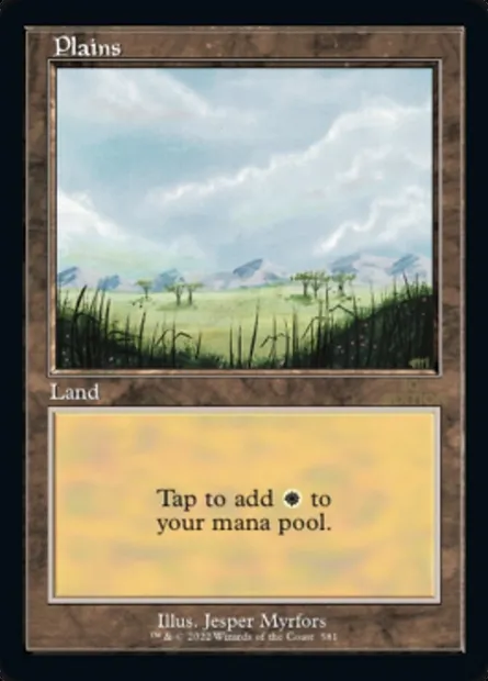 Plains, Magic card 30A 581 — 30th Anniversary Edition set