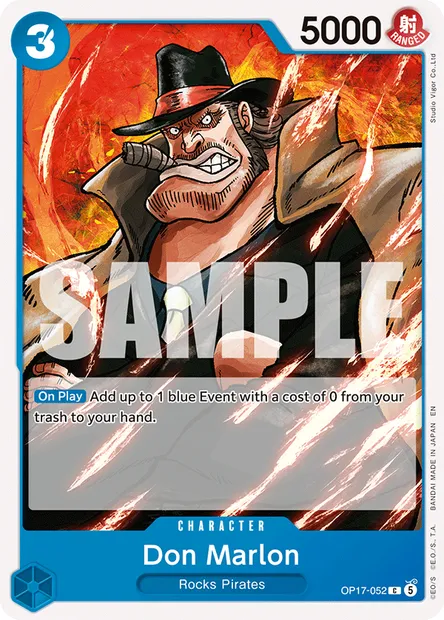 Don Marlon, One Piece card OP17-052 — THE WORLD’S STRONGEST WARRIORS set