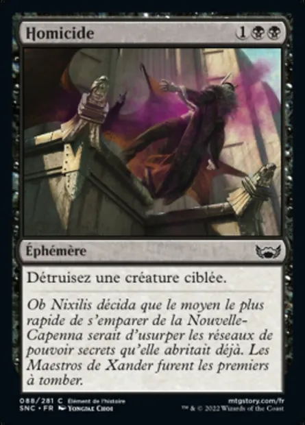 Homicide, carte Magic SNC 88 — extension Les rues de la Nouvelle-Capenna