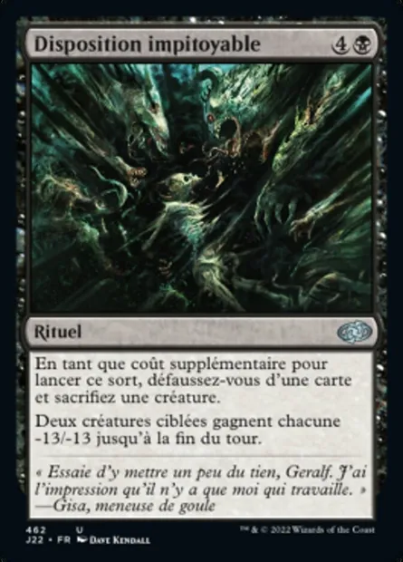 Disposition impitoyable, carte Magic J22 462 — extension Jumpstart 2022