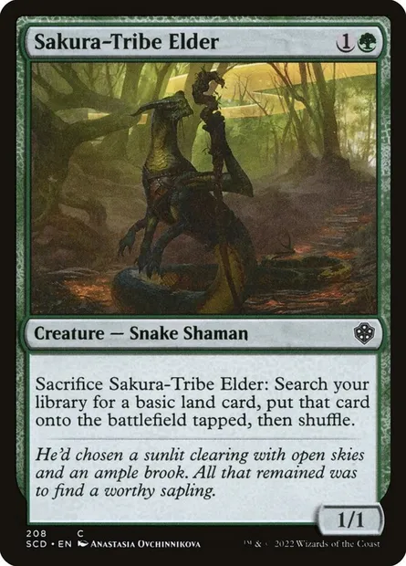 Sakura-Tribe Elder, Magic card SCD 208 — Starter Commander Decks set