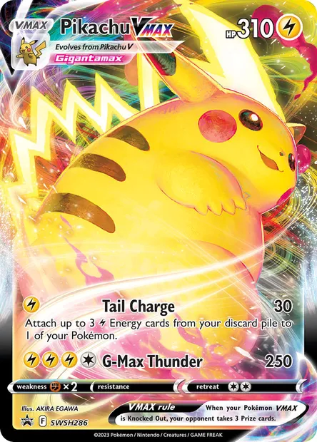Pikachu VMAX, Pokémon card SWSH 286 — SWSH Black Star Promos set