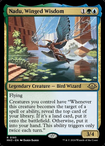 Nadu, Winged Wisdom, Magic card MH3 193 — Modern Horizons 3 set