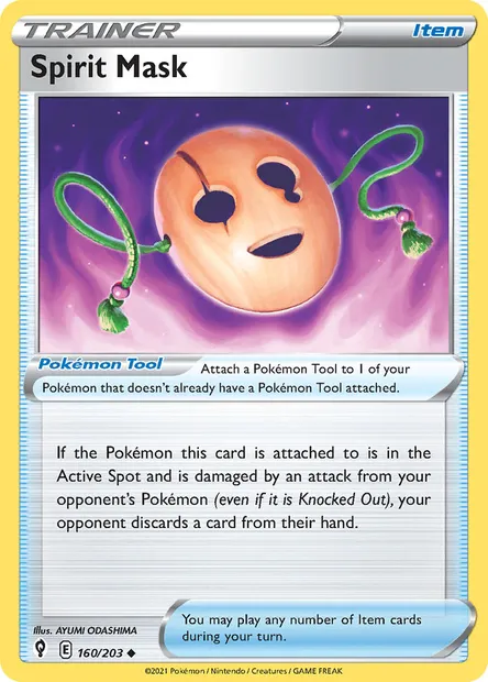 Spirit Mask, Pokémon card EVS 160 — Evolving Skies set