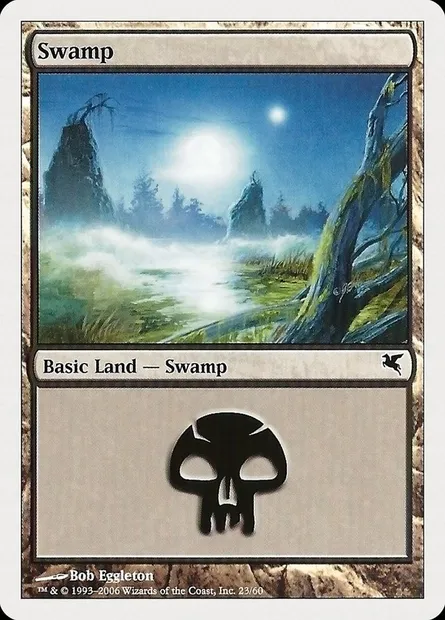 Swamp, Magic card PHUK 23 — Hachette UK set